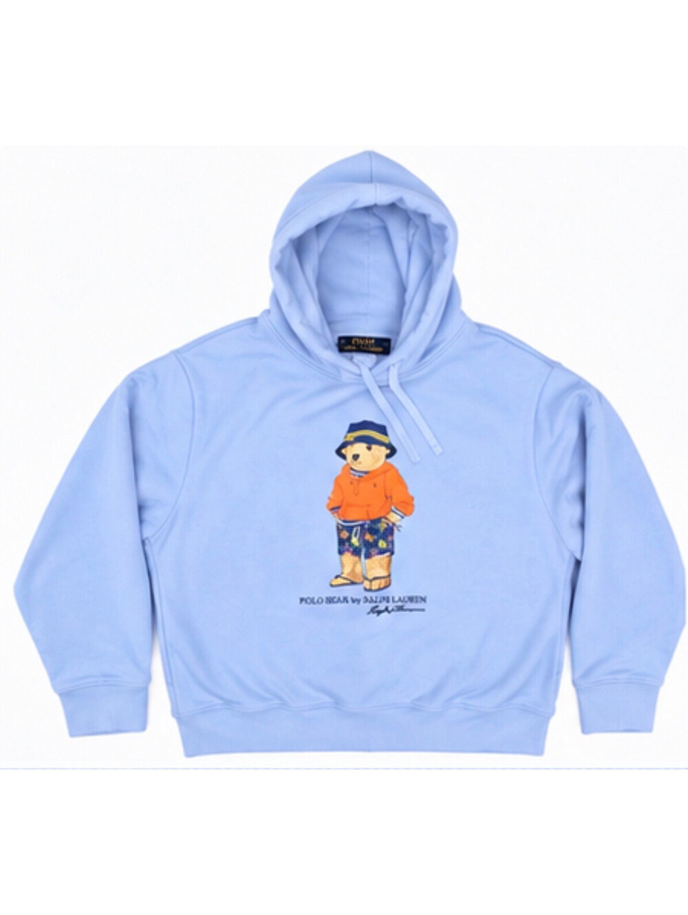 Polo Ralph Lauren Light Blue Polo Beach Bear Hoodie Mens Size XL